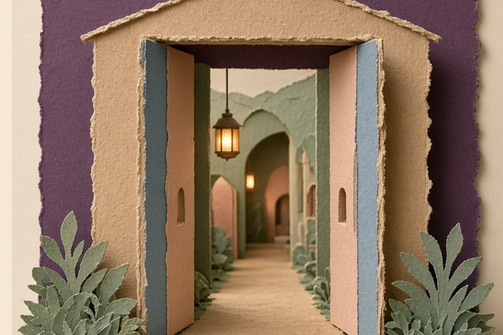 An open paper foyer with no reception desk or identity checkpoint