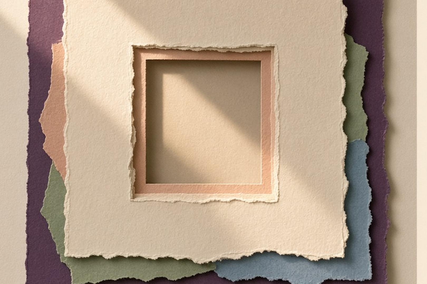 A static paper website window receiving an ordinary beam of delivery light